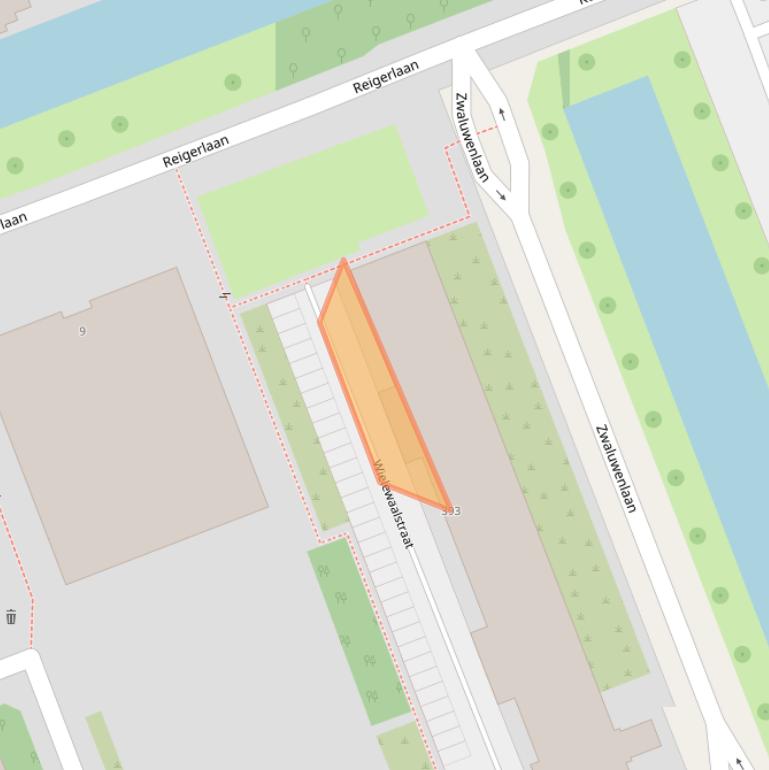 Kaart van postcodegebied 3136TS.