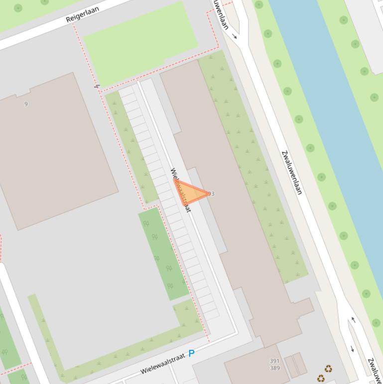 Kaart van postcodegebied 3136TT.