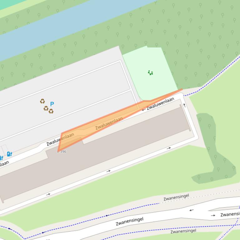 Kaart van postcodegebied 3136VB.