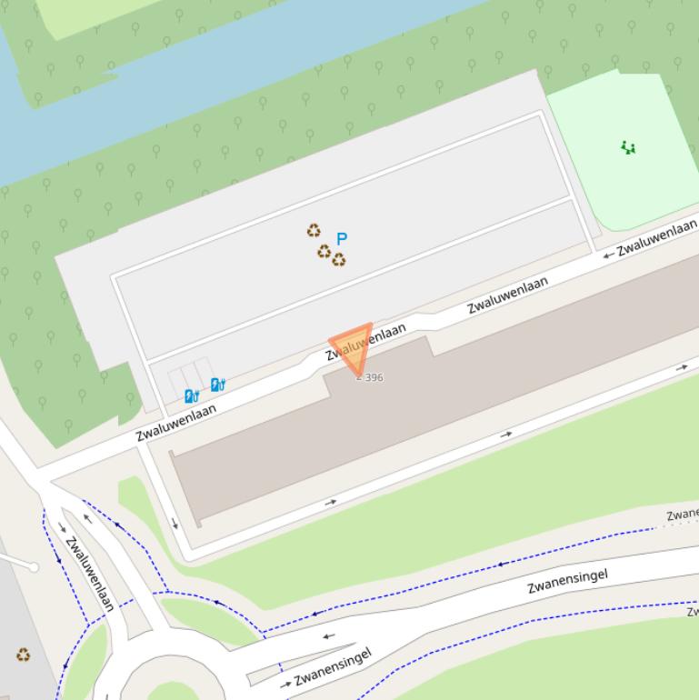 Kaart van postcodegebied 3136VC.