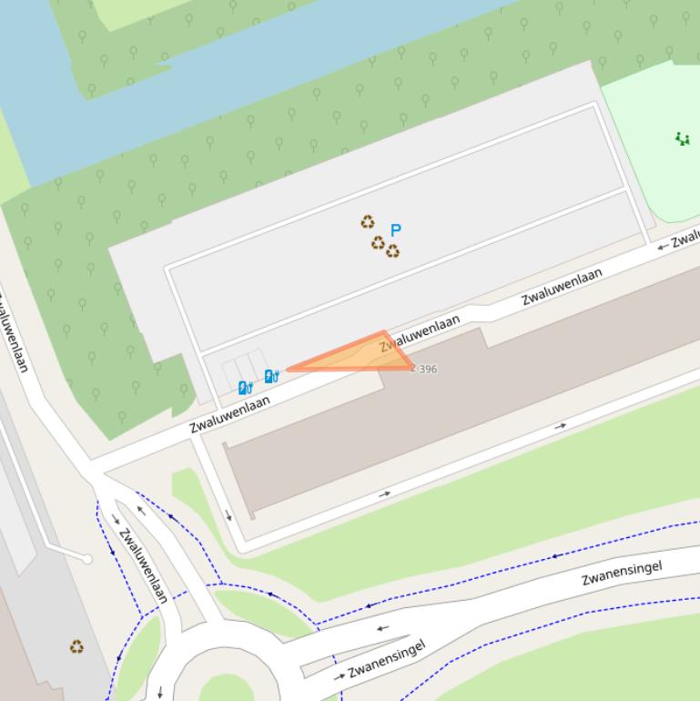 Kaart van postcodegebied 3136VD.