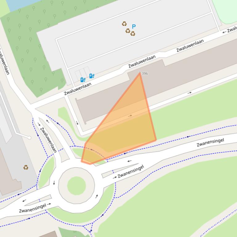 Kaart van postcodegebied 3136VG.