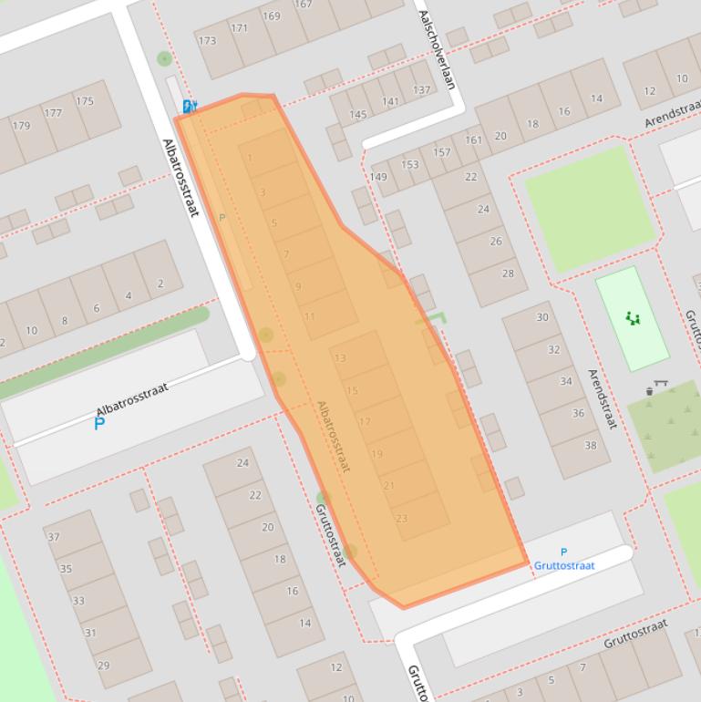 Kaart van postcodegebied 3136XA.