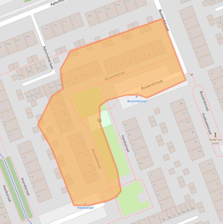 Kaart van postcodegebied 3136XG.