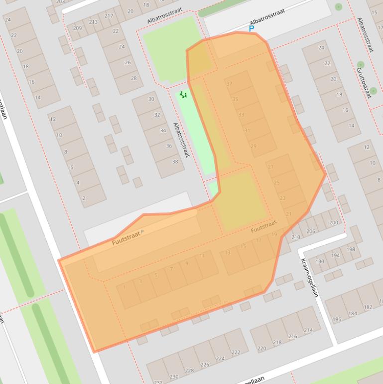 Kaart van postcodegebied 3136XJ.