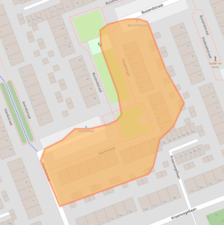 Kaart van postcodegebied 3136XM.