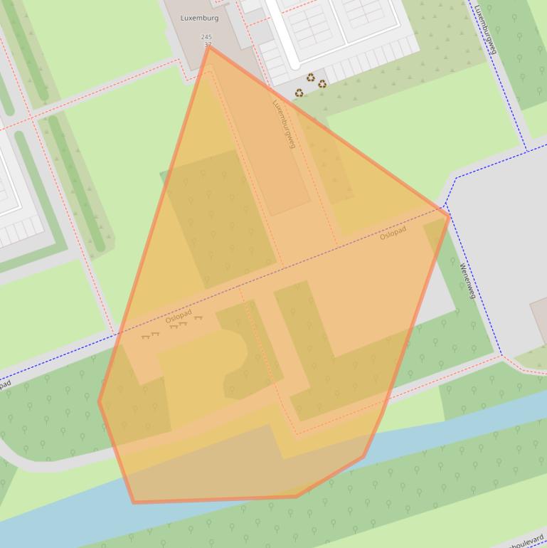 Kaart van postcodegebied 3137AG.