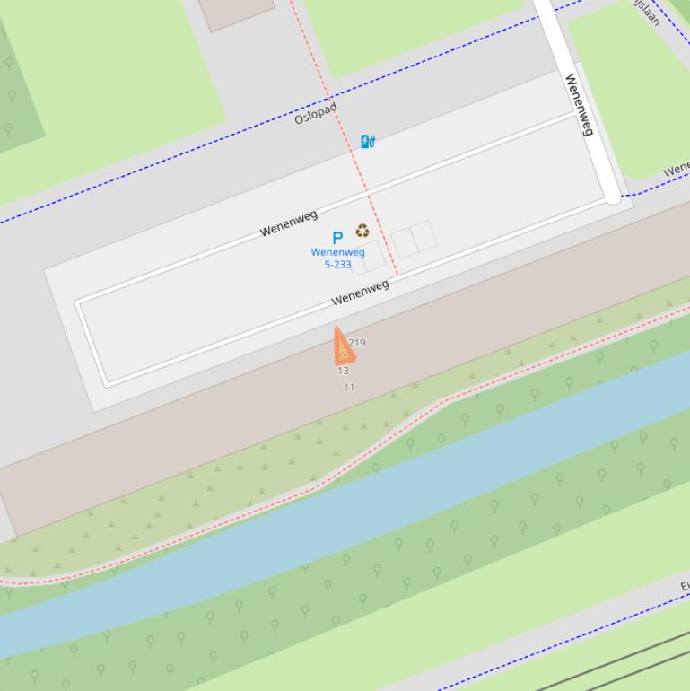 Kaart van postcodegebied 3137AR.