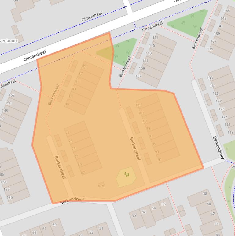 Kaart van postcodegebied 3137BD.