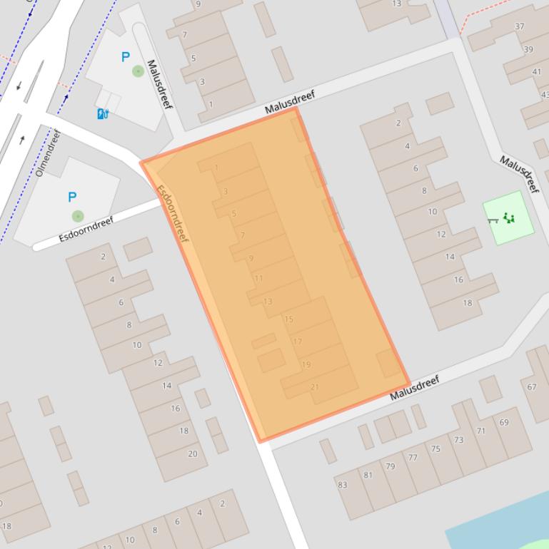 Kaart van postcodegebied 3137BH.