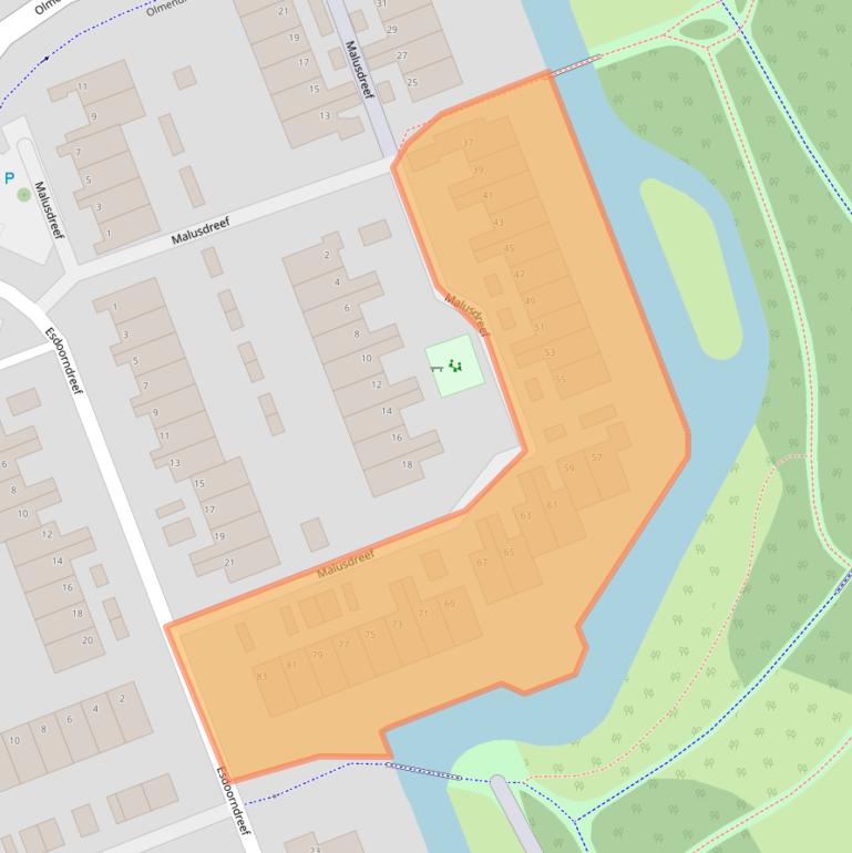Kaart van postcodegebied 3137BW.