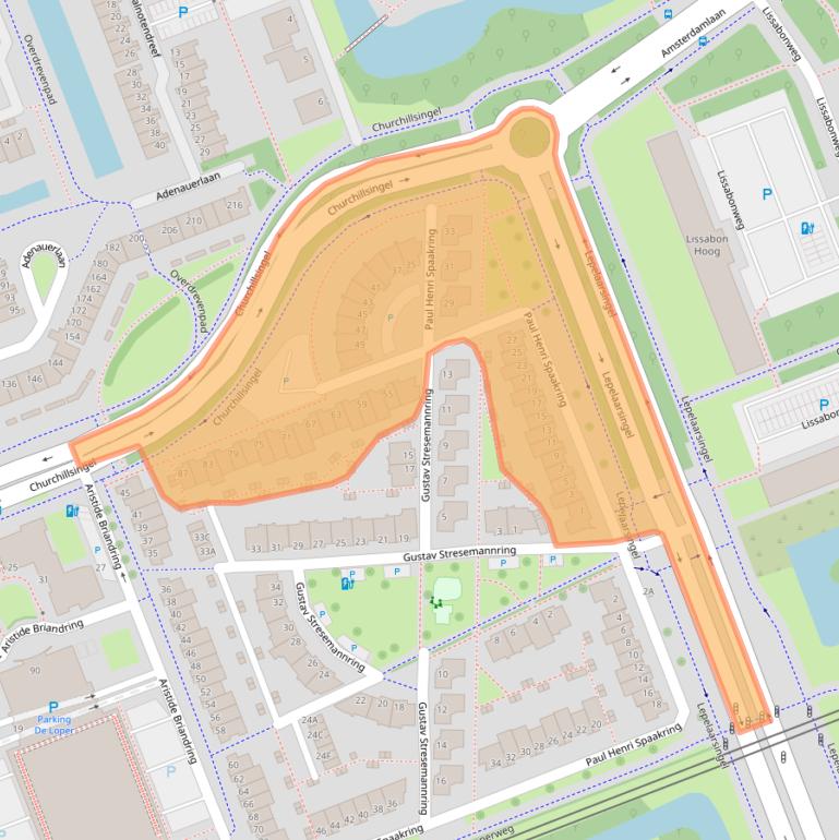 Kaart van postcodegebied 3137DH.