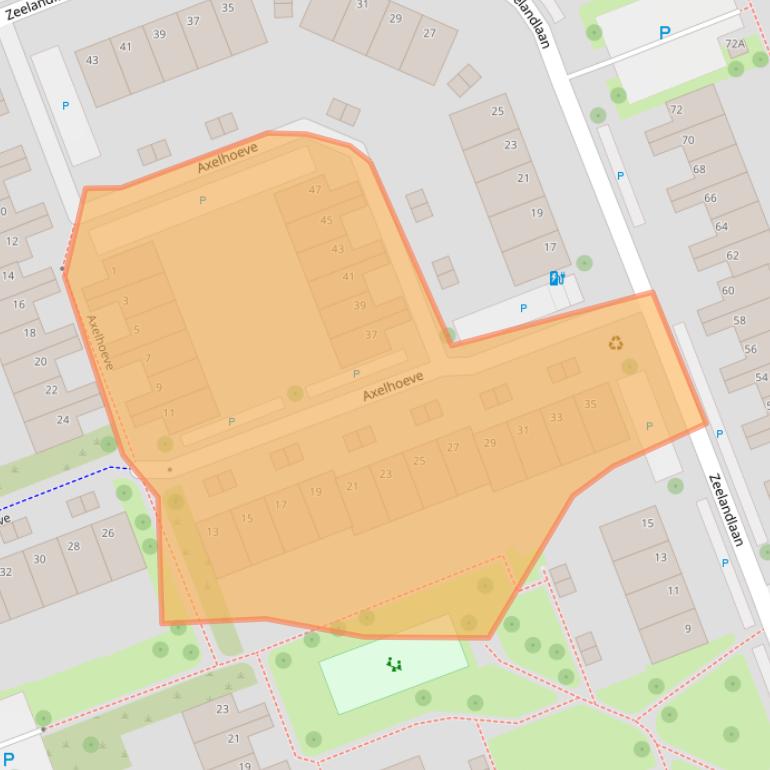 Kaart van postcodegebied 3137EA.