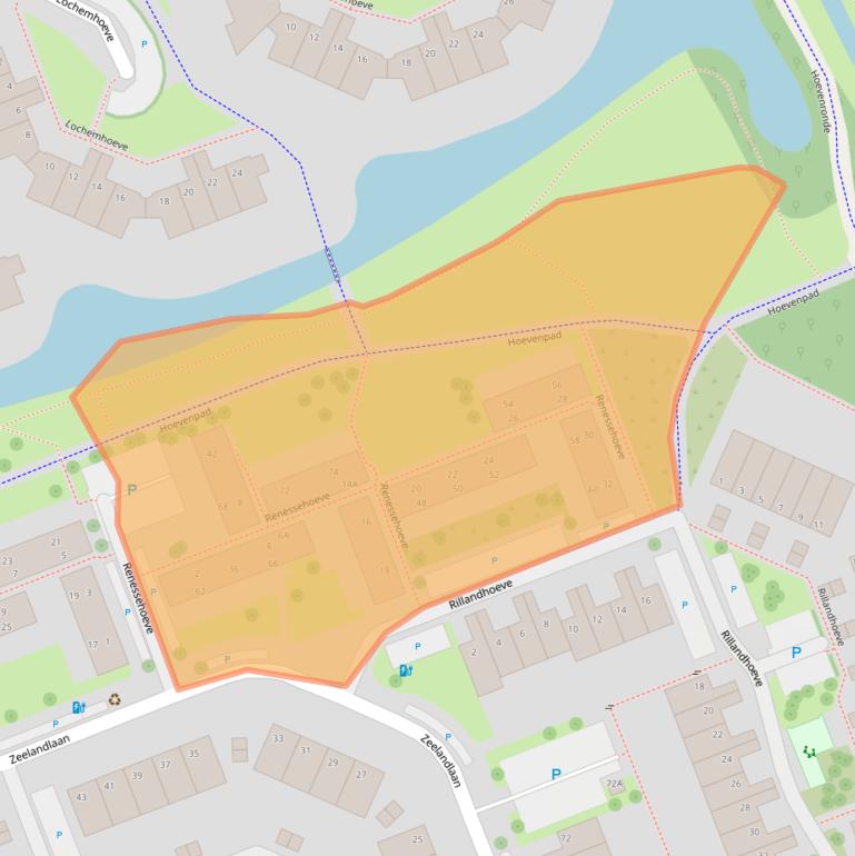 Kaart van postcodegebied 3137EG.