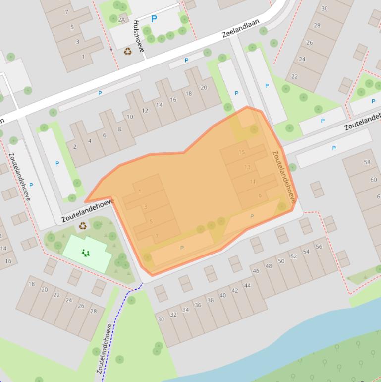 Kaart van postcodegebied 3137EL.