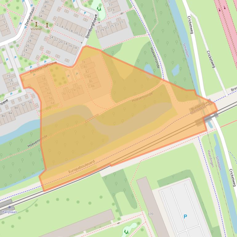 Kaart van postcodegebied 3137EN.