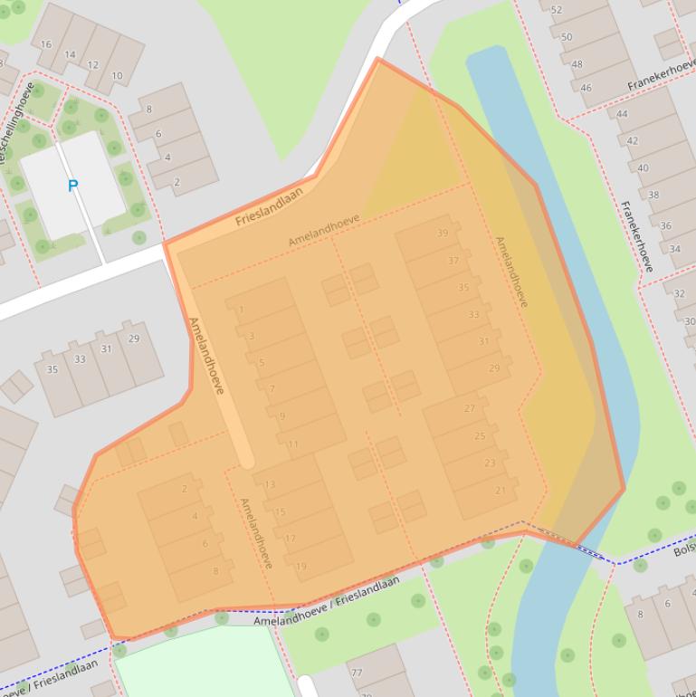 Kaart van postcodegebied 3137GA.