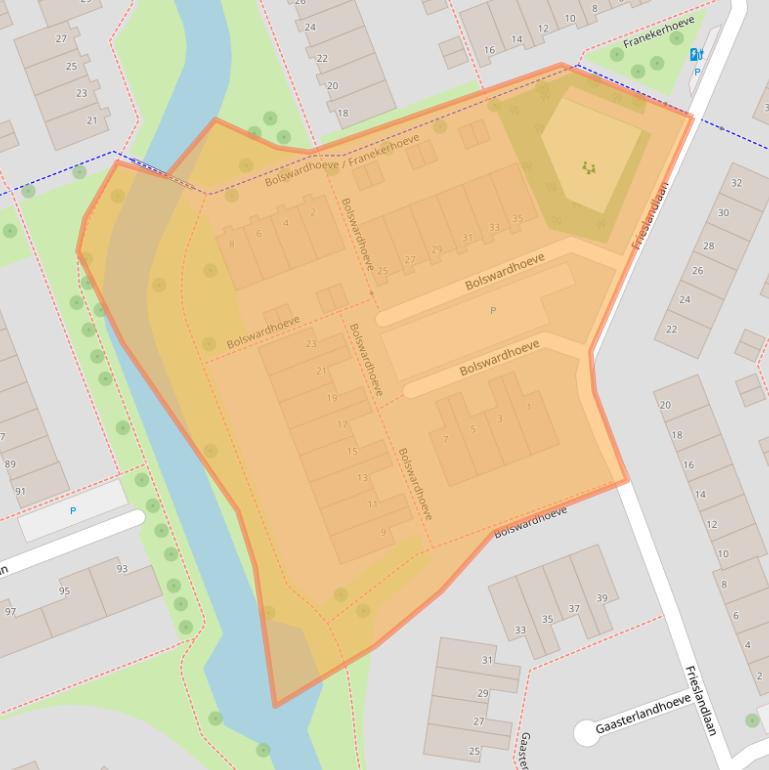 Kaart van postcodegebied 3137GB.