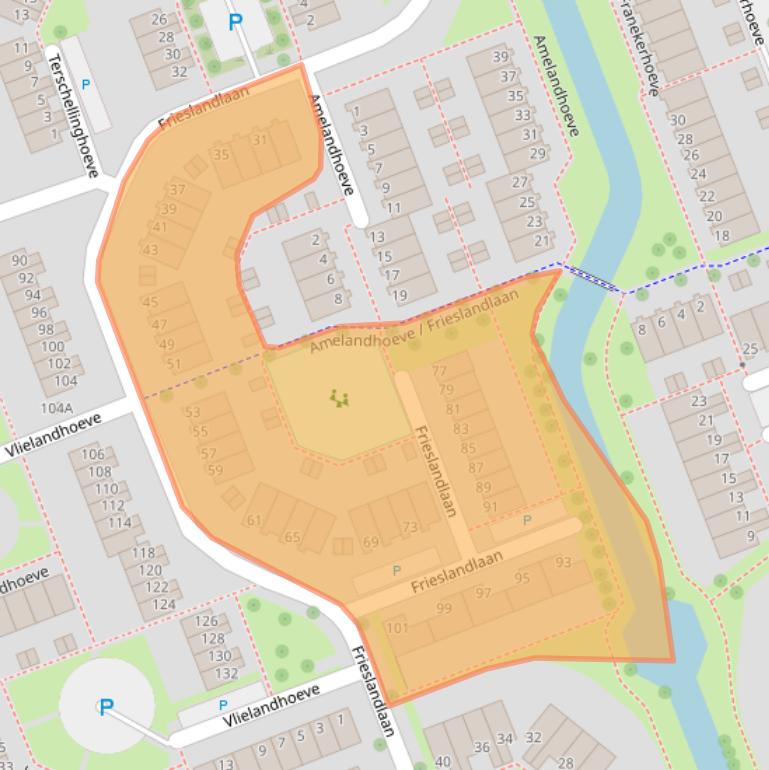 Kaart van postcodegebied 3137GE.