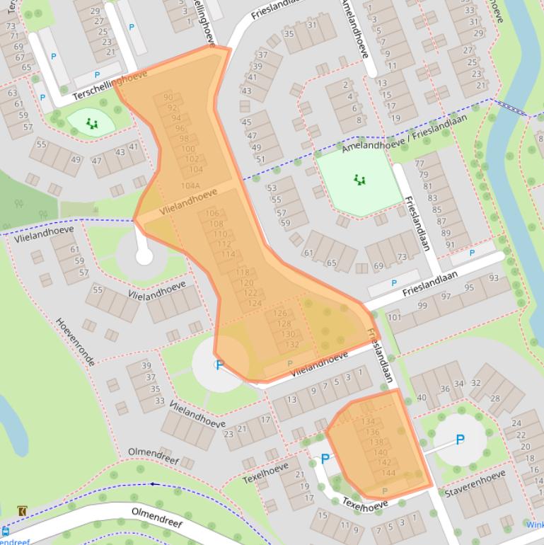 Kaart van postcodegebied 3137GJ.