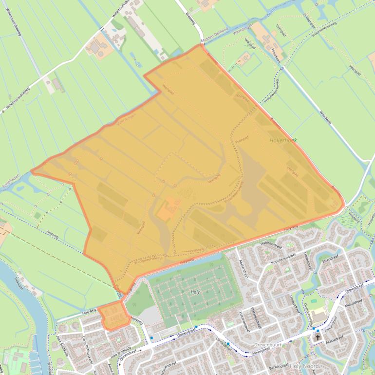 Kaart van postcodegebied 3137KB.