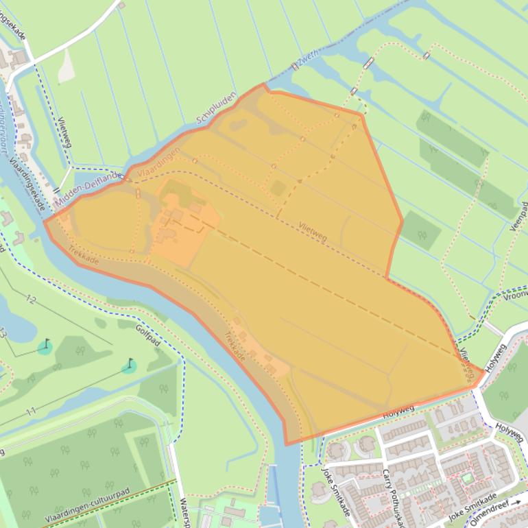 Kaart van postcodegebied 3137KD.