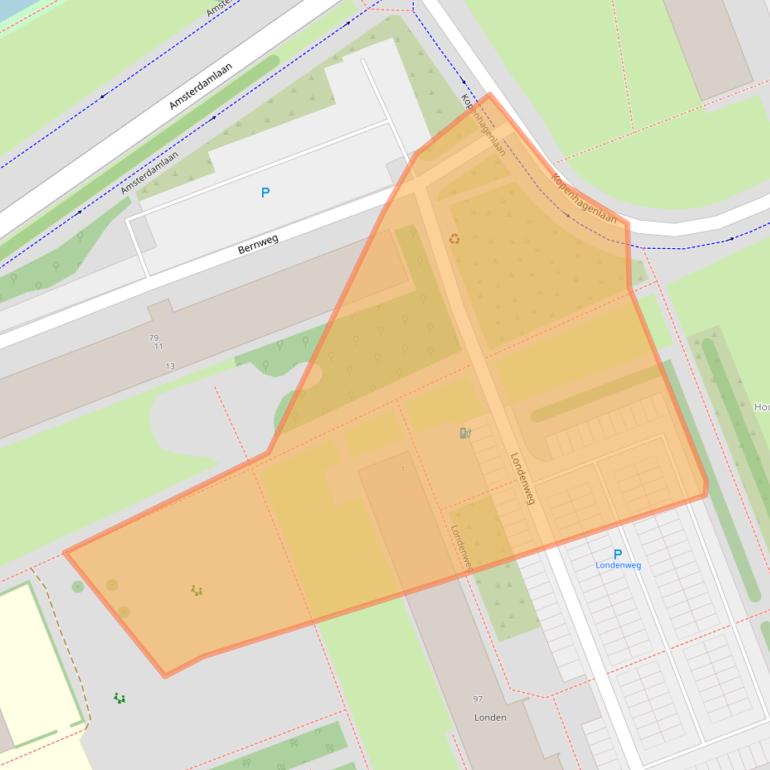 Kaart van postcodegebied 3137LS.