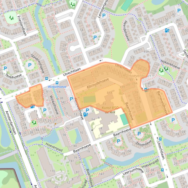 Kaart van postcodegebied 3137RG.