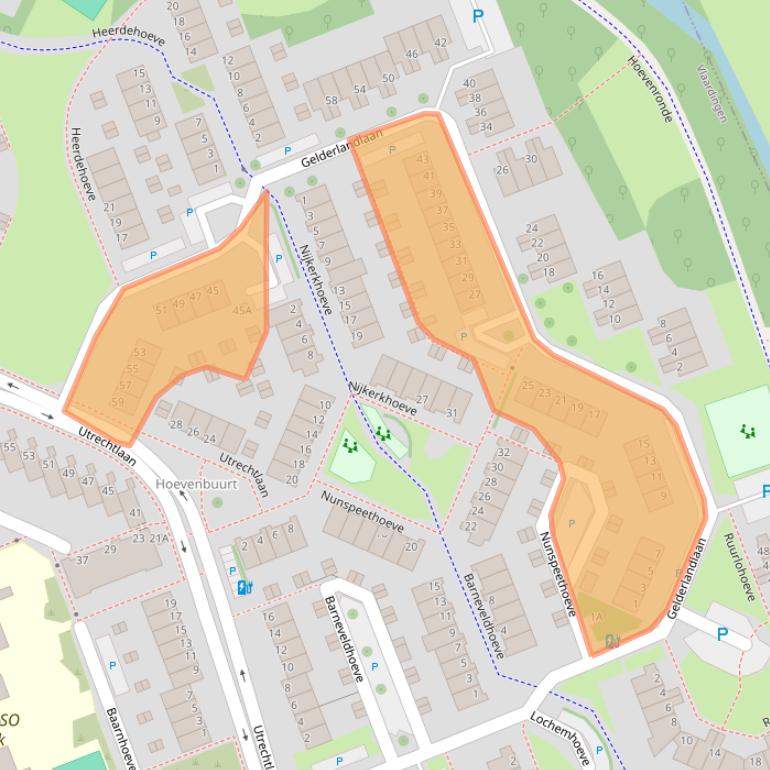 Kaart van postcodegebied 3137SC.