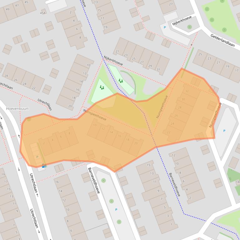 Kaart van postcodegebied 3137SH.