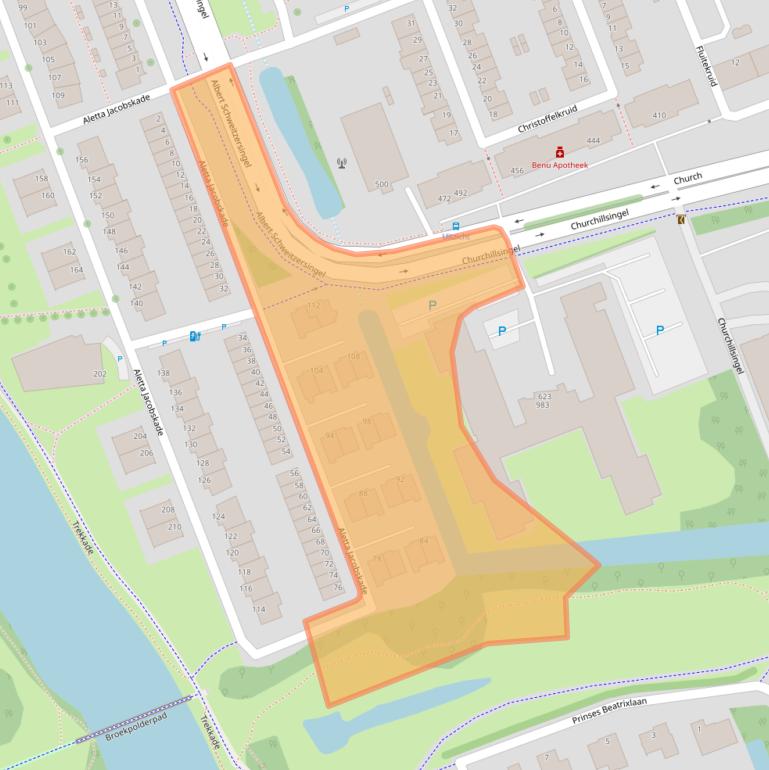 Kaart van postcodegebied 3137TC.