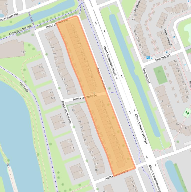 Kaart van postcodegebied 3137TG.