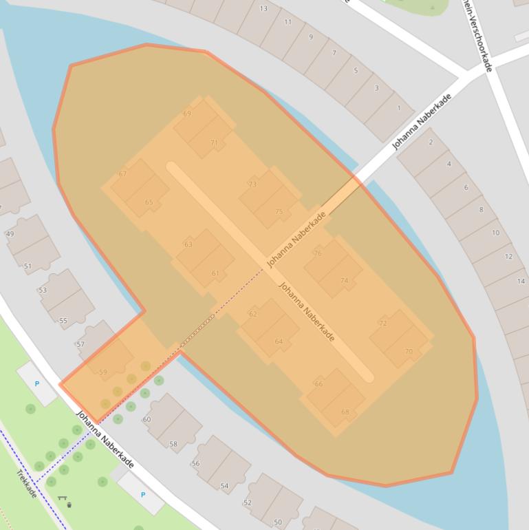 Kaart van postcodegebied 3137TP.