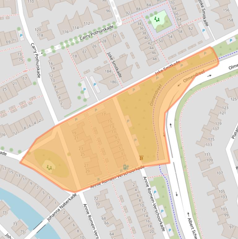 Kaart van postcodegebied 3137TR.