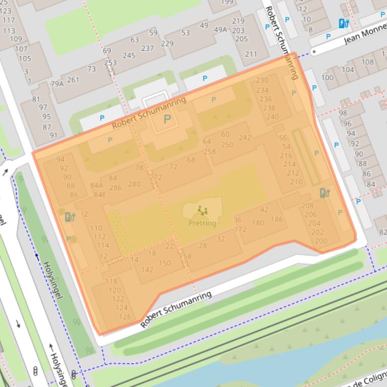 Kaart van postcodegebied 3137VA.