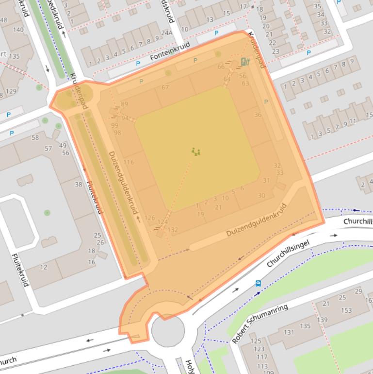 Kaart van postcodegebied 3137WB.