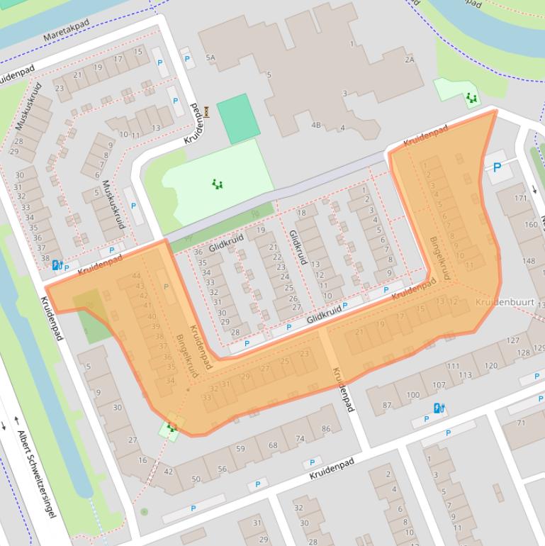 Kaart van postcodegebied 3137WE.