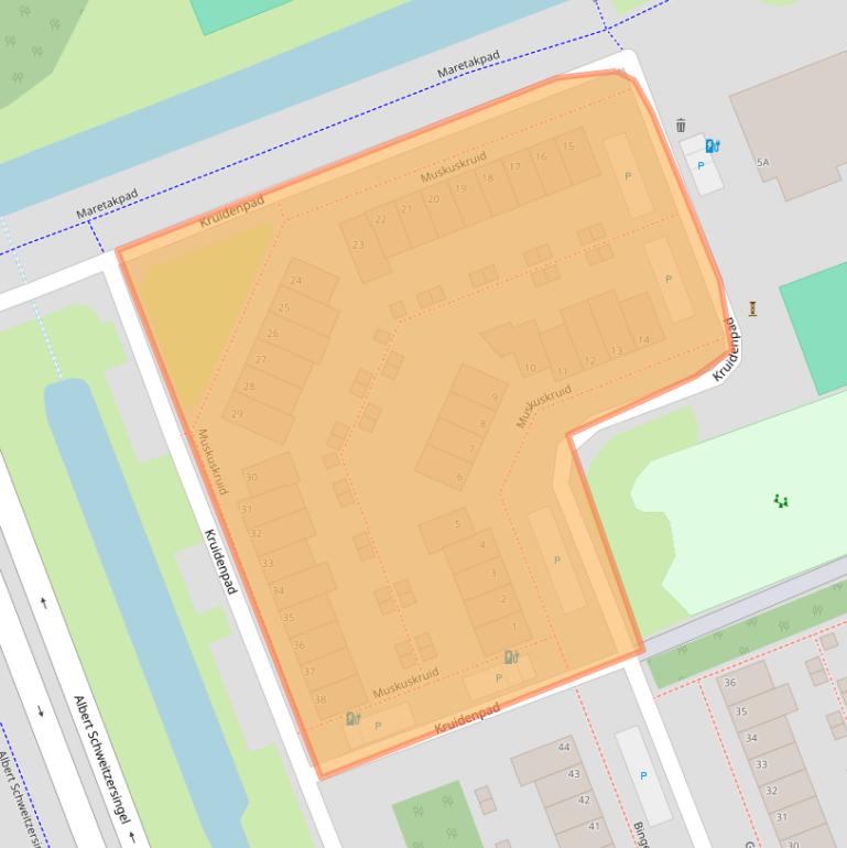Kaart van postcodegebied 3137WH.