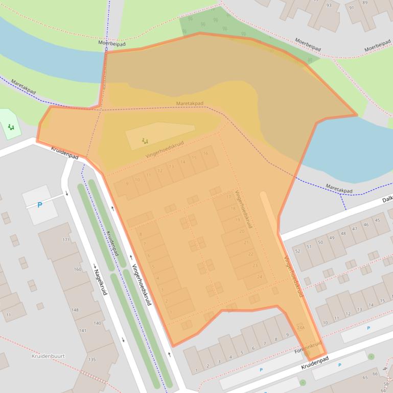 Kaart van postcodegebied 3137WJ.
