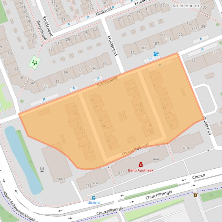 Kaart van postcodegebied 3137WR.