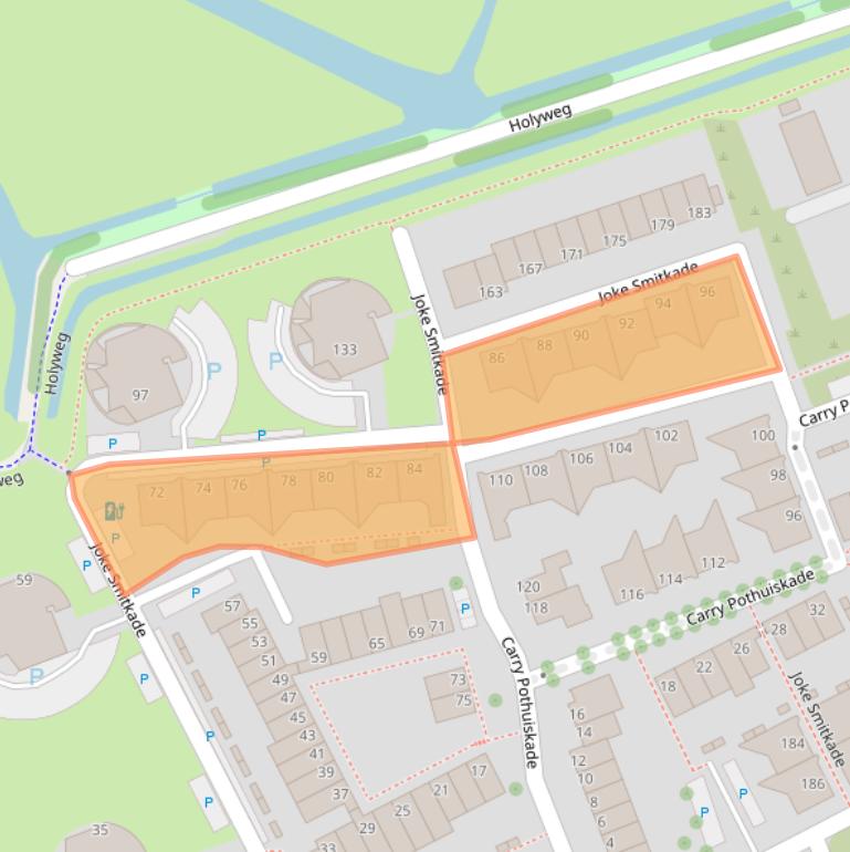 Kaart van postcodegebied 3137ZG.