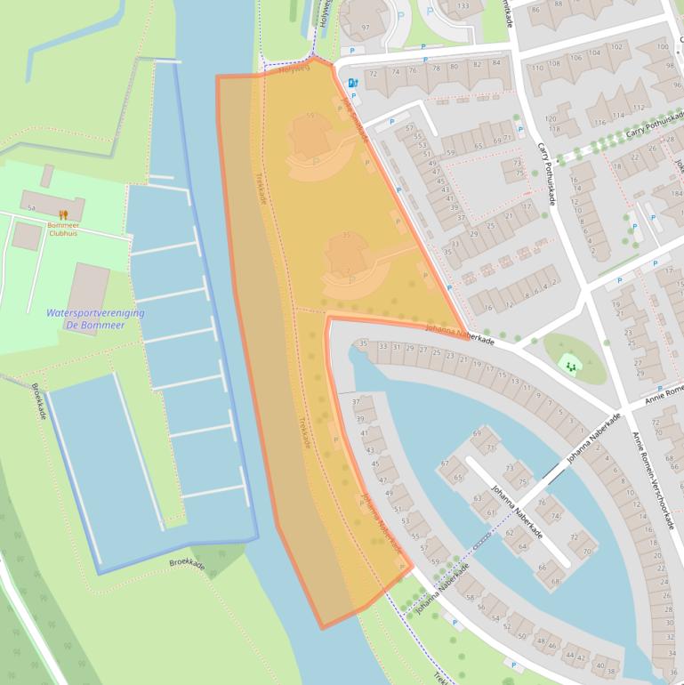 Kaart van postcodegebied 3137ZJ.