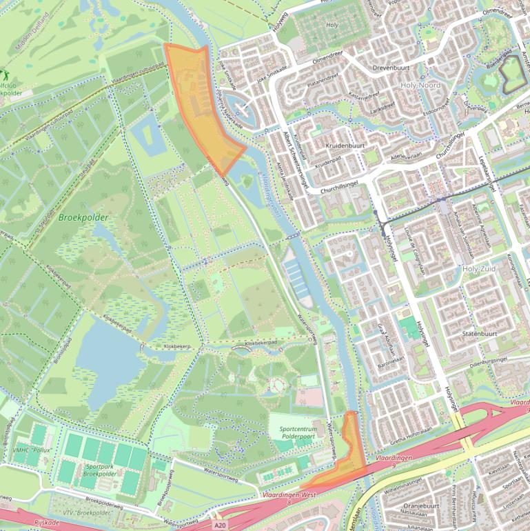 Kaart van postcodegebied 3138HC.