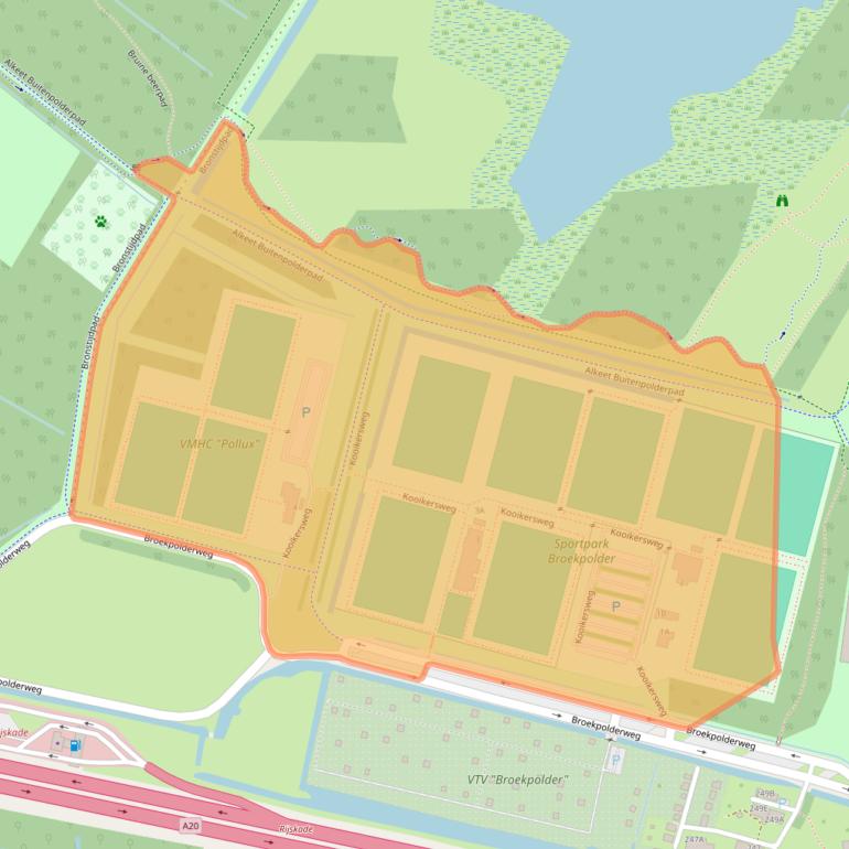 Kaart van postcodegebied 3138HE.