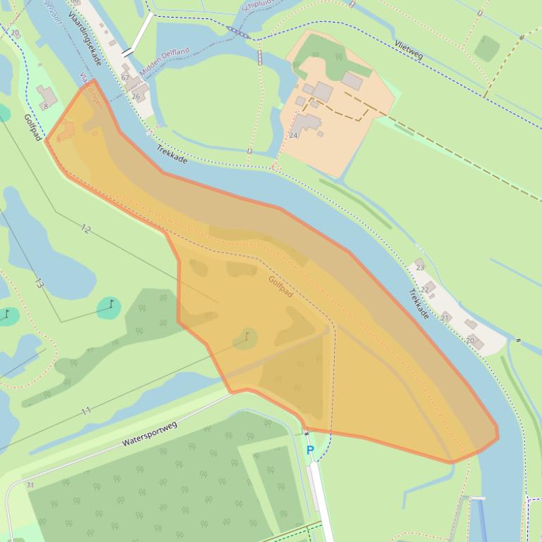 Kaart van postcodegebied 3138KA.