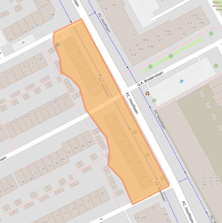 Kaart van postcodegebied 3141AJ.