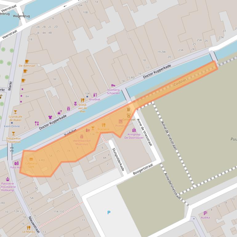 Kaart van postcodegebied 3141AL.