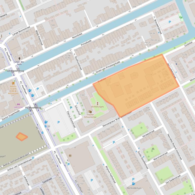 Kaart van postcodegebied 3141AP.