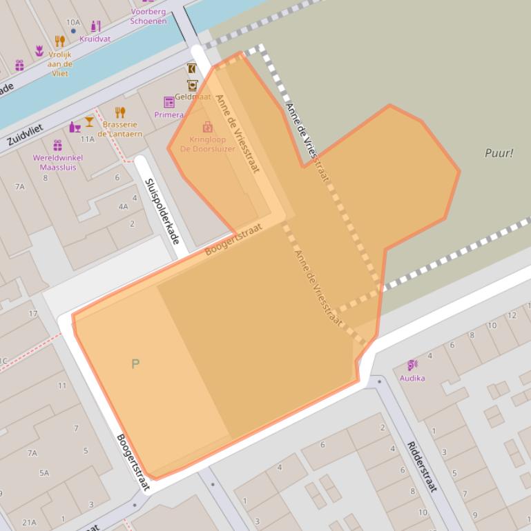 Kaart van postcodegebied 3141AV.