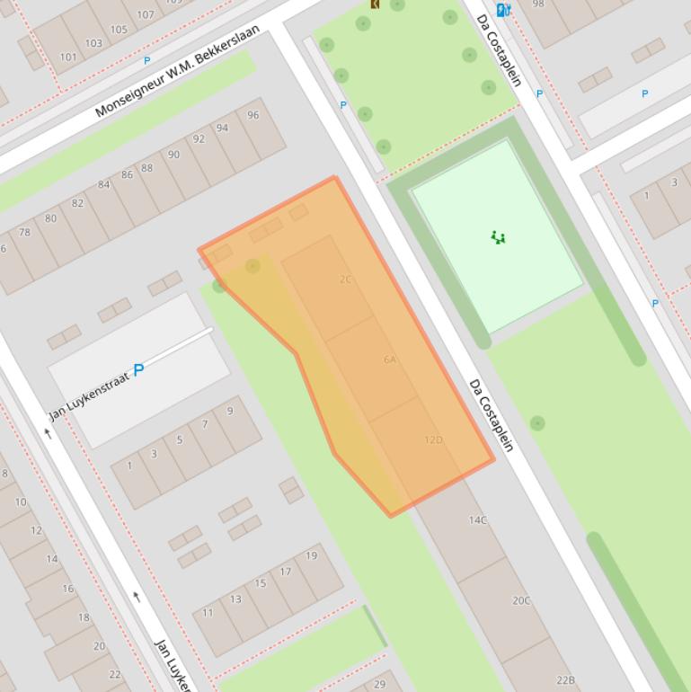 Kaart van postcodegebied 3141BB.
